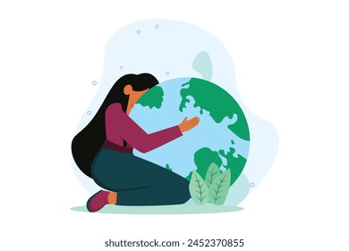 Earth Day Flat Design Illustration