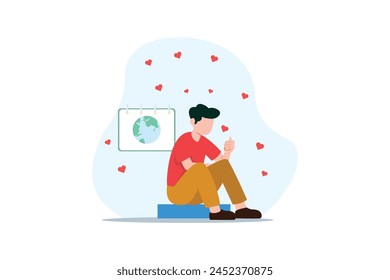 Earth Day Flat Design Illustration