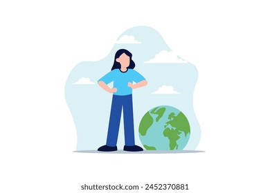 Earth Day Flat Design Illustration