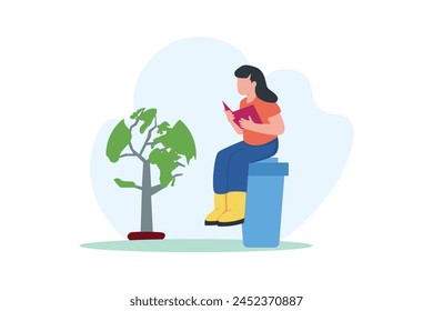 Earth Day Flat Design Illustration