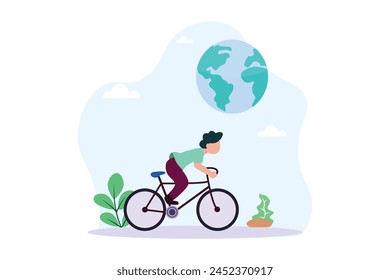 Earth Day Flat Design Illustration