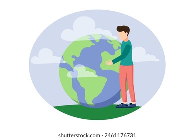 Earth Day Flat Design Illustration
