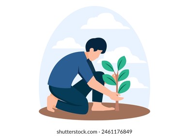 Earth Day Flat Design Illustration