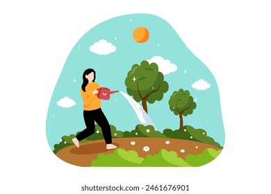 Earth Day Flat Design Illustration