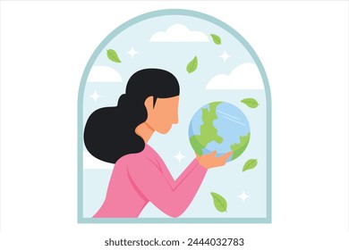 Earth Day Flat Illustration Design