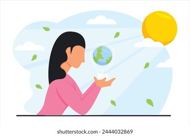 Earth Day Flat Illustration Design