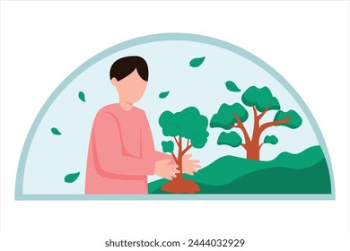 Earth Day Flat Illustration Design