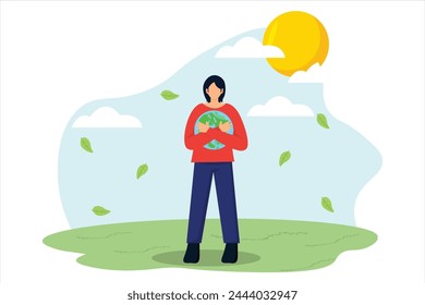 Earth Day Flat Illustration Design