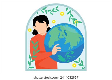 Earth Day Flat Illustration Design