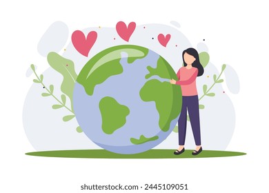 Earth Day Flat Illustration Design