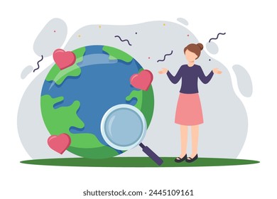 Earth Day Flat Illustration Design