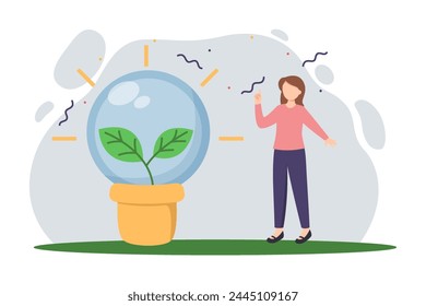 Earth Day Flat Illustration Design