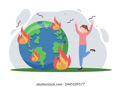 Earth Day Flat Illustration Design