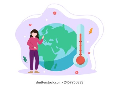 Earth Day Flat Illustration Design