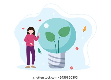 Earth Day Flat Illustration Design