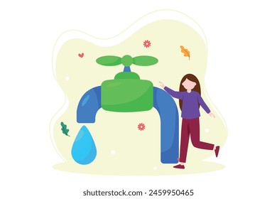Earth Day Flat Illustration Design