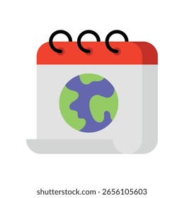 Día De La Tierra Vector Plano Icon Eps 10 Archivos
