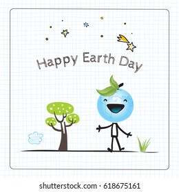 Earth day, globe illustration vector concept. April 22 world environment background, poster. 