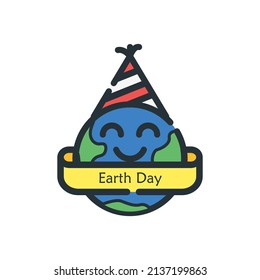 earth day and greening flat icon