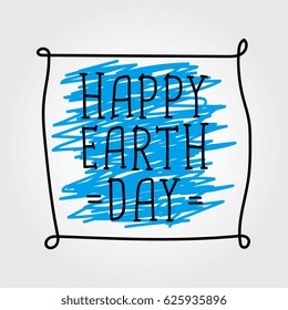 earth day. hand drawn