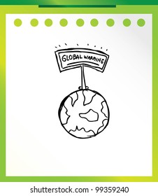 earth day hand drawn - vector illustraiton