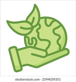 Earth Day Icon Element For Design