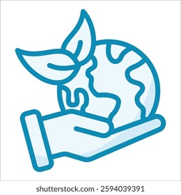 Earth Day Icon Element For Design