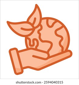 Earth Day Icon Element For Design