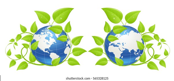 Earth day icon isolated on white background. vector illustration