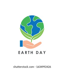 Earth Day icon logo vector illustration. Earth Day vector line art illustration for icon, logo, symbol, sign, web, UI. Vector illustration of Earth Enviromental Day isolated on white background. 