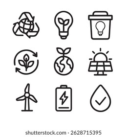 earth day icon sustainability design