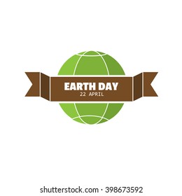 Earth day. Icon. Vector