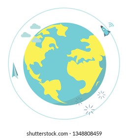 Earth day icon vector EPS 10
