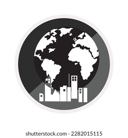 Earth day icon, is a vector illustration, very simple and minimalistic. With this Earth day icon you can use it for various needs. Whether for promotional needs or visual design purposes