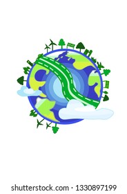 Earth Day Illustration