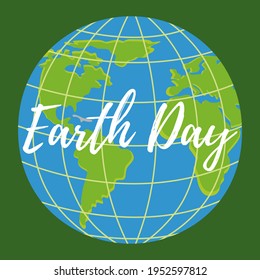 Earth Day illustration. Earth Day, April 22. Vector illustration on isolated background.