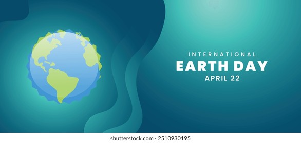 Earth day illustration. Concept for banner graphic design, print, marketing , and presentation. Vector