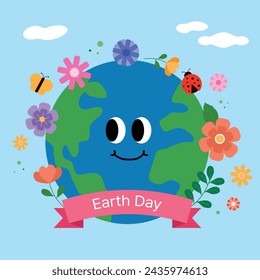 It is an Earth Day illustration design.