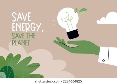 Earth day illustration. Ecology, environmental problems and environmental protection. Vector illustration concept for graphic and web design, business presentation, marketing and print material.