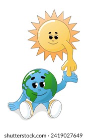 Earth Day Illustration. Ecology, environmental issues and environmental protection. Vector illustration for graphic and web design. Vector illustration