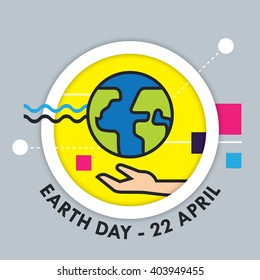 Earth day illustration EPS 10.
