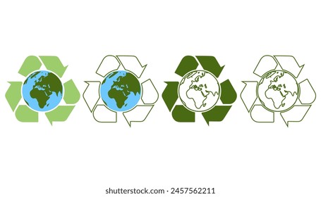 Earth day illustration, Mother Earth Day. Environmental problems and environmental protection. Vector illustration and banner concept for cover, card, poster, banner	