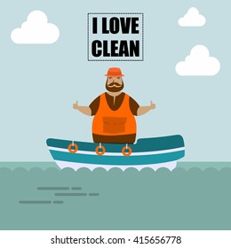 Earth day illustration template Template