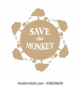 Earth day illustration template Template