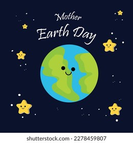 Earth day illustration. Vector concept for graphic and web design, business presentation, marketing and print material.