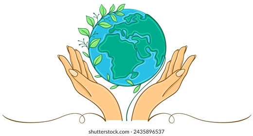 Earth day illustration . Vector concepts for graphic and web design, business presentation, marketing and print material. International Mother Earth Day. Ecology and environmental protection.