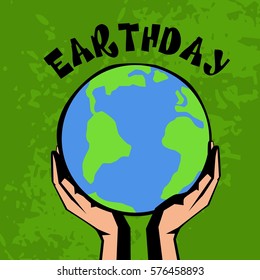 earth day illustration vector templates