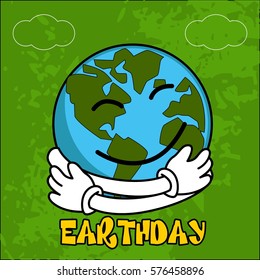 earth day illustration vector templates