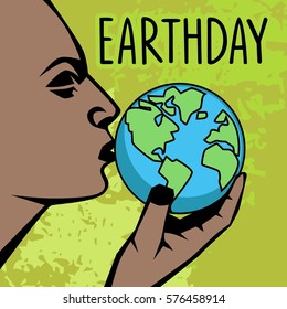 earth day illustration vector templates