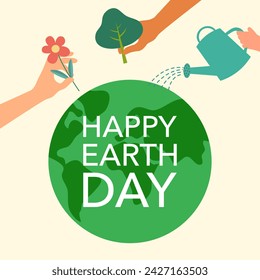 Earth Day. International Mother Earth Day. Environmental problems and environmental protection. Caring for Nature.